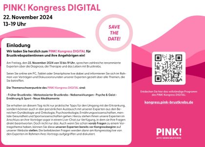 PINK! Kongress DIGITAL - Digitaler Flyer​